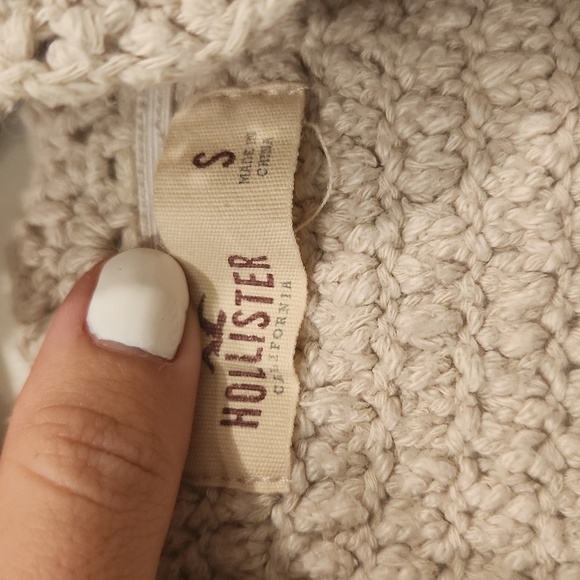 Hollister beige crochet‎ women's - Picture 2 of 3
